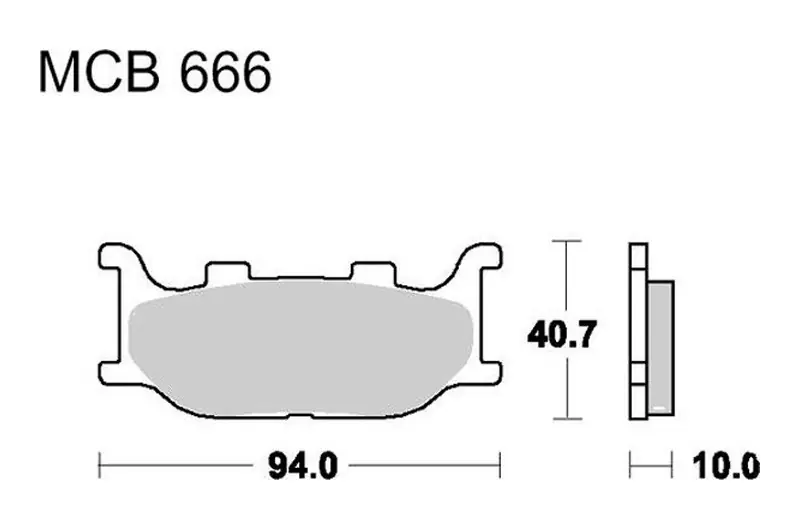 Original Pastillas de freno delantero / trasero TRW Sintered Scooter (MCB666SRM) | Yamaha / Italjet