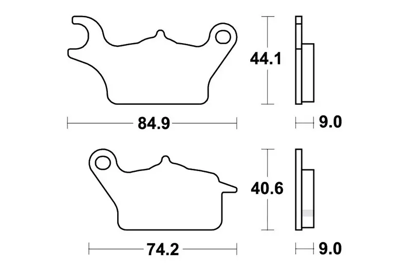 Descuento Pastillas de freno delantero derecho TRW Standar (MCB882) | Yamaha / Suzuki