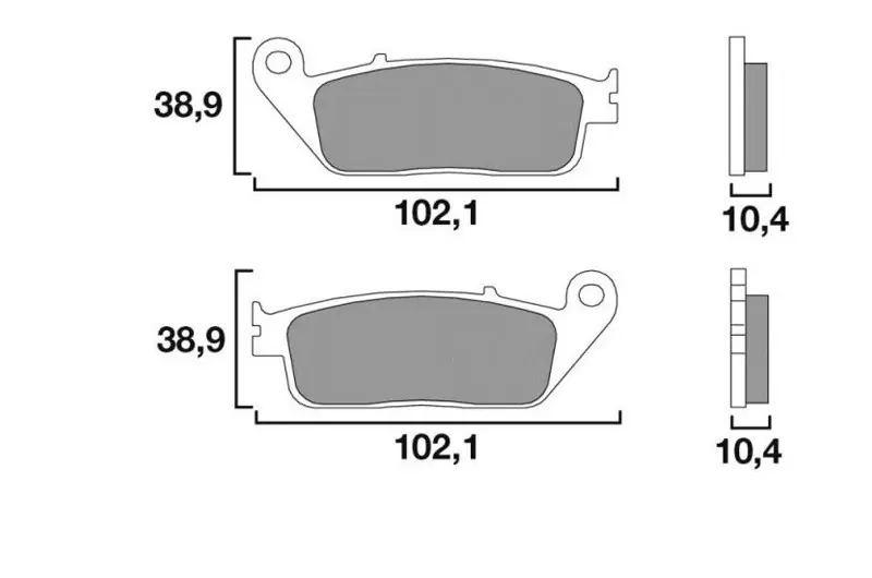 Precio Bajo Pastillas de freno Brembo Sinterizada (07096XS) | Yamaha / Honda / BMW / Zontes