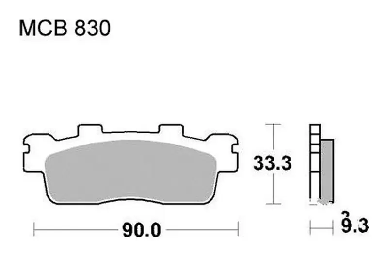 Pastillas de freno trasero TRW Standar (MCB830) | Kawasaki / Kymco Compra Ahora