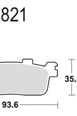 Pastillas de freno trasero TRW Standar (MCB821) | Yamaha / Kymco Bestseller