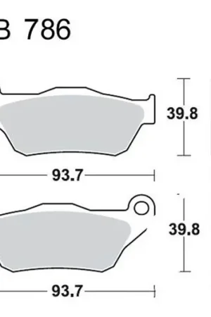 Marca Reconocida Pastillas de freno delantero TRW Standar (MCB786) | Yamaha / MBK
