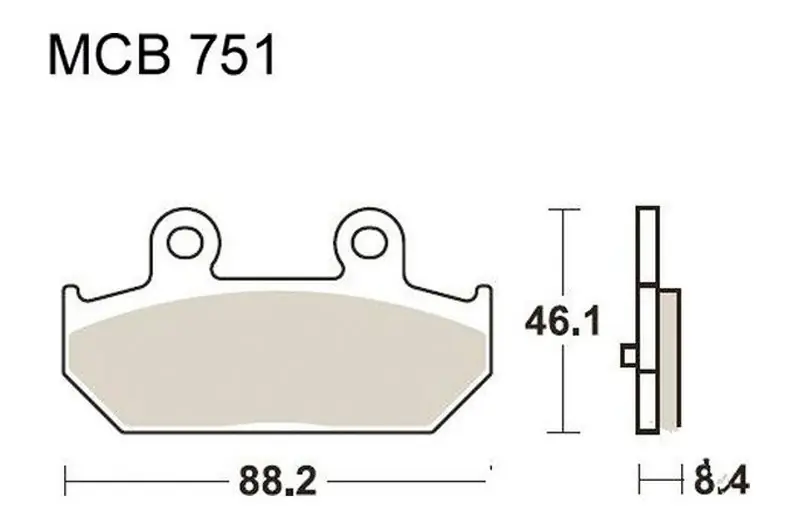 Pastillas de freno trasero TRW Standar (MCB751) | Suzuki Garantía Incluida