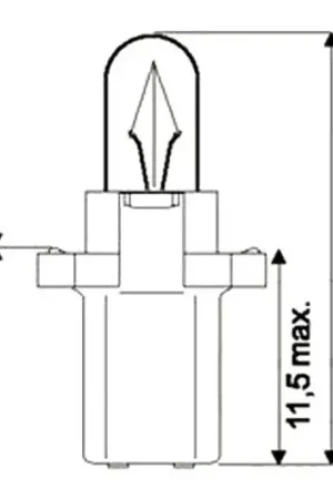 Últimas Unidades Bombilla JMP 12V1.2W B8.3D (x10)