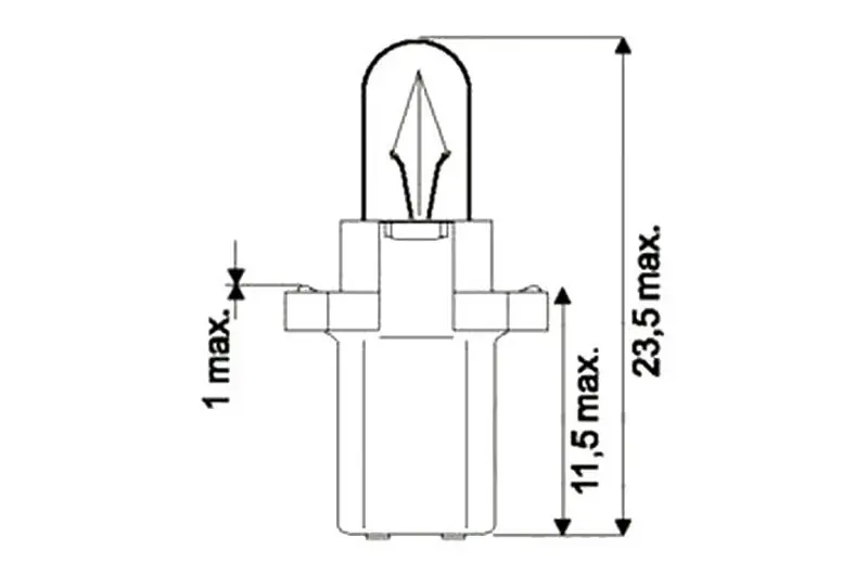 Últimas Unidades Bombilla JMP 12V1.2W B8.3D (x10)