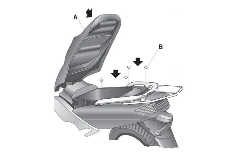 Soporte de fijacion de maleta Shad | Yamaha XP 500 A 2005-2007 / XP 500 2001-2007 Compra Ahora