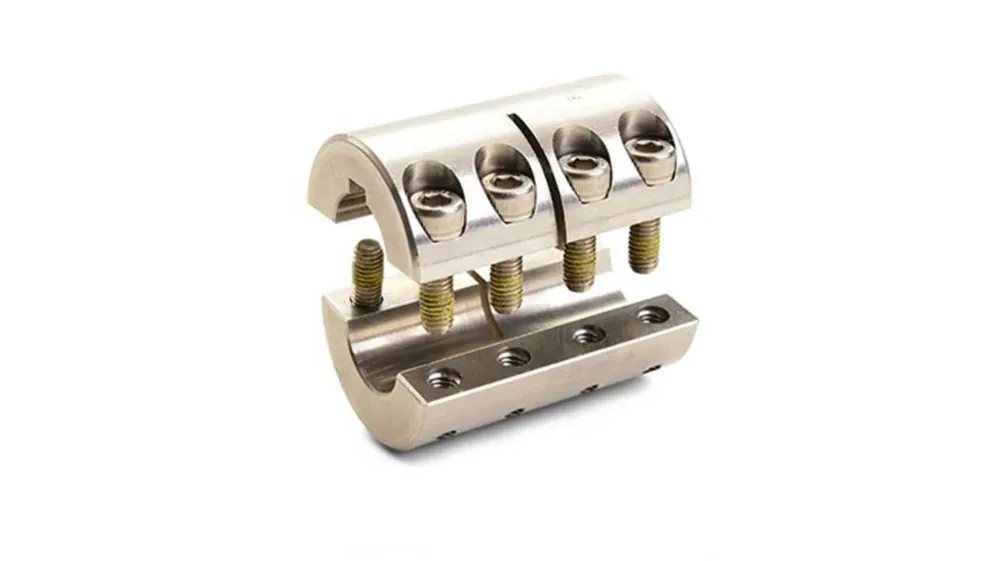 Auténtico Rigid Coupling,2-pc,Keys,50x50mm,SS
