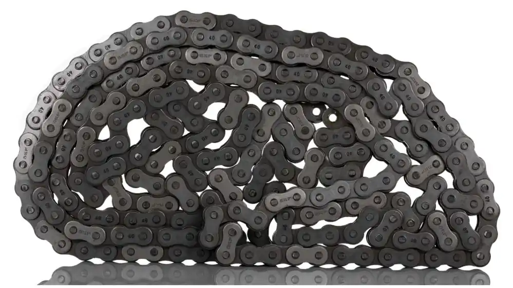 Cadena de rodillos SKF, 04B, Acero al Carbono, Filamentos Símplex, Longitud 5m, paso 6mm Nueva Colección