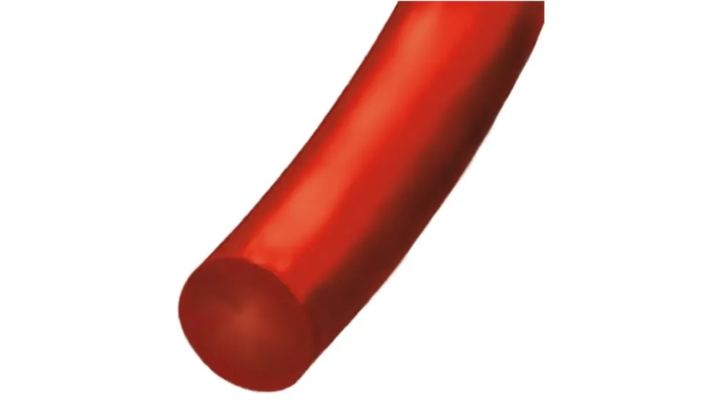 Tendencia Cordón de poliuretano RS PRO Rojo Claro, diám. 4mm, long. 30m