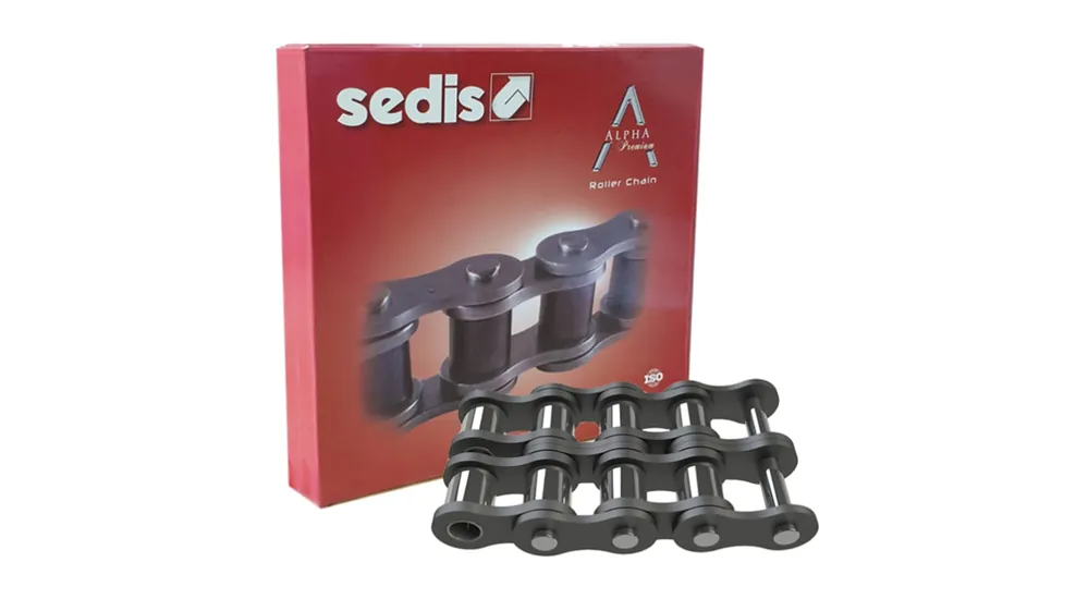 Exclusivo Cadena de rodillos Sedis, 16B-2, Acero al Carbono, Filamentos Duplex, Longitud 5m, paso 25.4mm