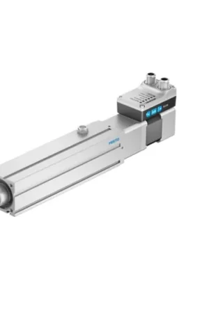 Tendencia Actuador micro lineal Festo EPCS-BS, 100% ciclo de trabajo 150N, 24V dc, 12kg, 79mm/s, 200mm
