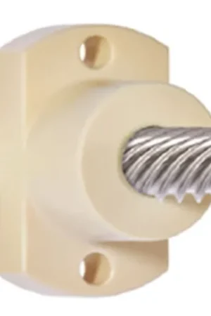 Promoción Tuerca para husillo con valona Igus, Ø de eje 6.35mm, longitud 15mm, paso de rosca 2.54mm