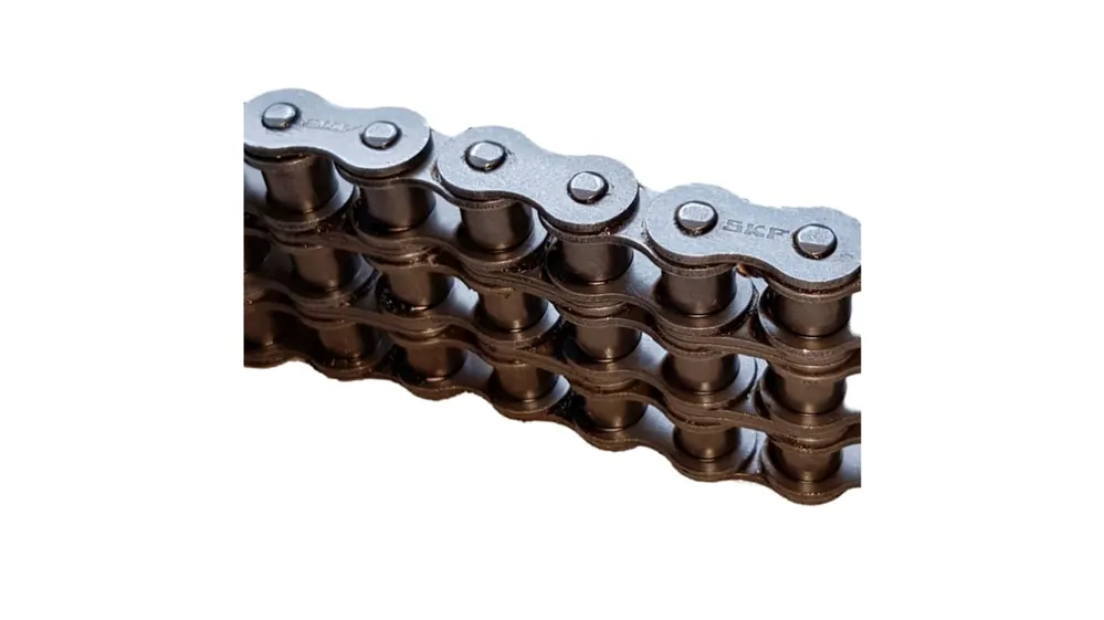 Cadena de rodillos SKF, 28B, Acero al Carbono, Filamentos Triplex, Longitud 5m, paso 44.45mm Rebajas