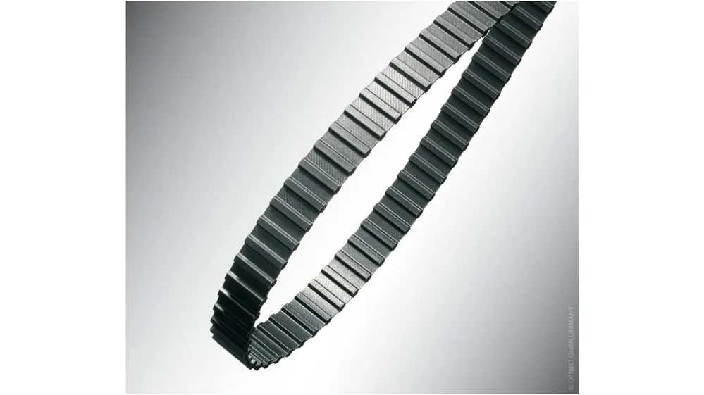 A Buen Precio Correa de doble dentado OPTIBELT de Caucho, 72 dientes con paso de 0.5plg, dim: 914.4mm x 50.8mm