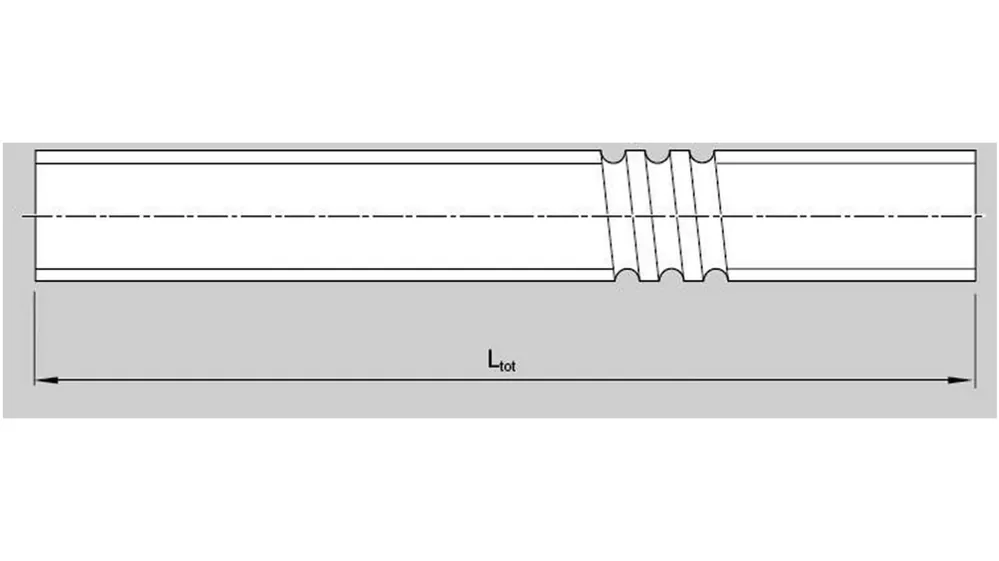 Tornillo laminado Bosch Rexroth R1511 117 00 L500, cable: 5mm, diámetro del eje 20mm, longitud del eje 500mm Nueva Colección