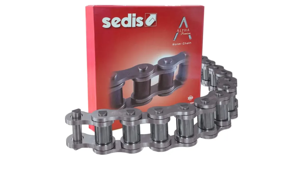 Cadena de rodillos Sedis, 20B-1, Acero al Carbono, Filamentos Símplex, Longitud 5m, paso 31.75mm Mayoreo