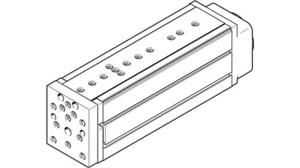 Actuador lineal eléctrico Festo EGSL, 100% ciclo de trabajo 1539N, 14kg, 1300mm/s, 100mm Promoción