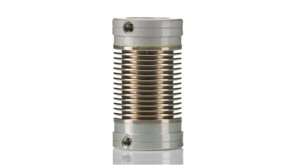 Stock Limitado Acoplamiento de fuelle Huco, Ø de calibre 10 mm x 3/8plg, Ø exterior 17mm, long. 27mm, par 1.32Nm