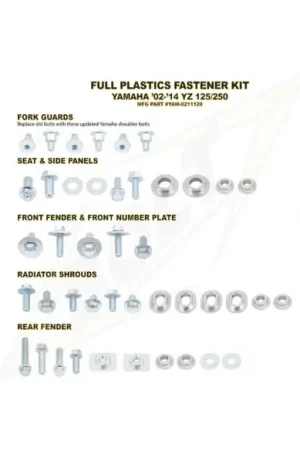 KIT TORNILLERIA BOLT SUJECCION DE PLASTICOS YAMAHA YZ 125/250 02-18 Compra Ahora