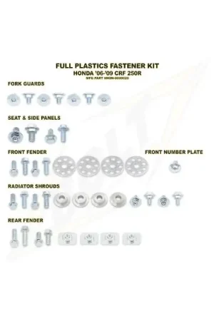 KIT TORNILLERIA BOLT SUJECCION DE PLASTICOS HONDA CR 125/250 00-07 CRF 450R 02-04 Disponible Ahora