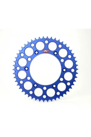 CORONA DE ALUMINIO RENTHAL KTM - HUSABERG - HUSQVARNA 14- ULTRALIGHT AZUL - 50 DIENTES Alta Calidad