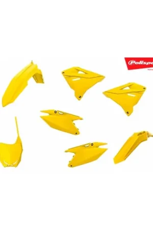 KIT PLASTICOS POLISPORT SUZUKI RM 125/250 01-08 RESTYLING 2019 AMARILLOS Precio De Fábrica