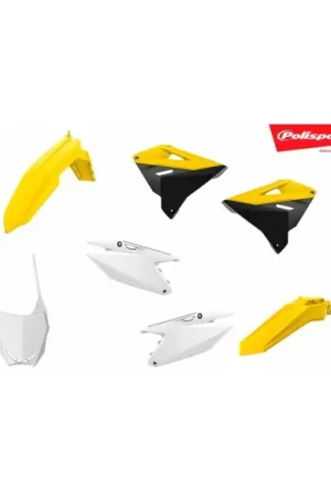 KIT PLASTICOS POLISPORT SUZUKI RM 125/250 01-08 RESTYLING 2019 - COLOR ORIGINAL Directo De Fábrica