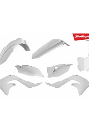 KIT PLASTICOS POLISPORT KAWASAKI KX 450F 2019 BLANCOS No Te Lo Pierdas