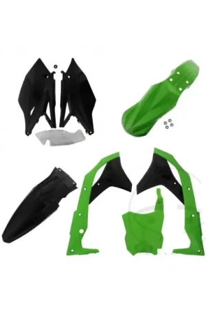 KIT PLASTICOS POLISPORT KAWASAKI KX 250F 17-19 VERDE 05 NEGRO Descuento