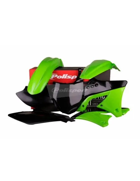 Auténtico KIT PLASTICOS POLISPORT KAWASAKI KX 250F 09-12 - COLOR ORIGINAL 2012