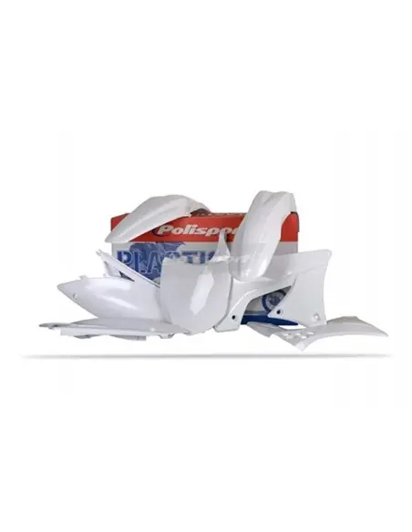 KIT PLASTICOS POLISPORT KAWASAKI KX 85 14-19 BLANCOS Stock Limitado