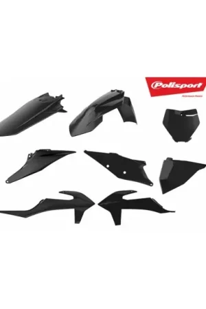 KIT PLASTICOS POLISPORT KTM SX/SXF/XC/XCF 2019 NEGROS Mayoreo