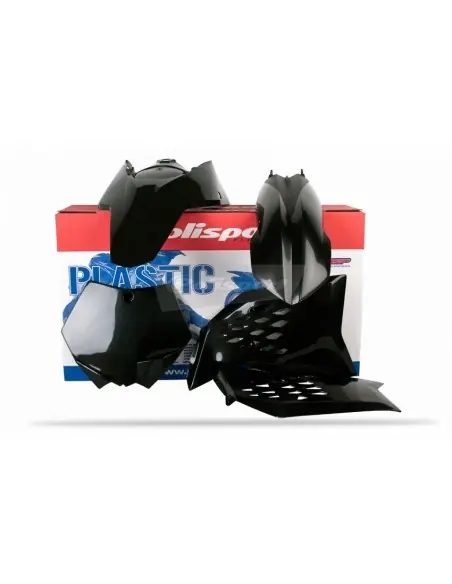 KIT PLASTICOS POLISPORT KTM SX/SX-F 07-10 EXC/EXCF 08-11 NEGROS Precio Económico
