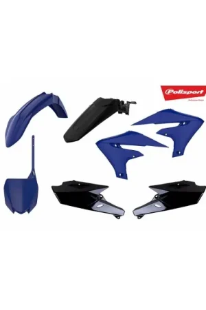 Stock Limitado KIT PLASTICOS POLISPORT YAMAHA YZ 250F 2019 YZ 450F 18-19 AZUL-NEGRO