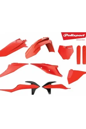 Auténtico KIT PLASTICOS POLISPORT KTM SX/SXF 19-20 NARANJA FLUOR