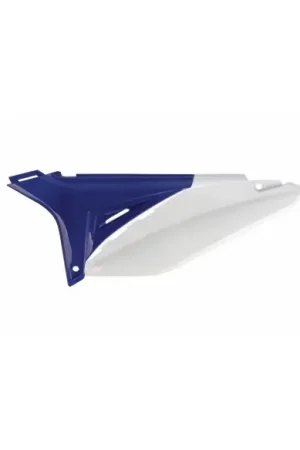 Oferta Limitada TAPAS PORTANUMEROS + TAPAS FILTRO DE AIRE POLISPORT SHERCO SE-R/SEF-R 12-16 BLANCO-AZUL