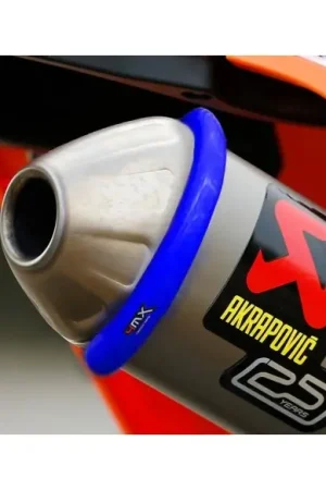 Profesional PROTECTOR SILENCIOSO 4MX MOTO 2 TIEMPOS AZUL
