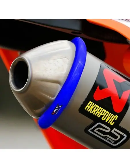 Profesional PROTECTOR SILENCIOSO 4MX MOTO 2 TIEMPOS AZUL