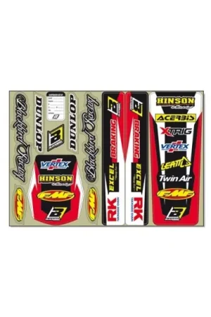 KIT ADHESIVOS BLACKBIRD UNIVERSALES ROJOS Precio De Oferta